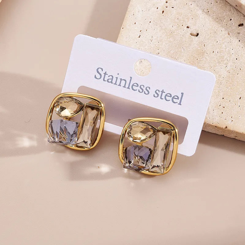 Boucle d'oreille Diamant (Acier)