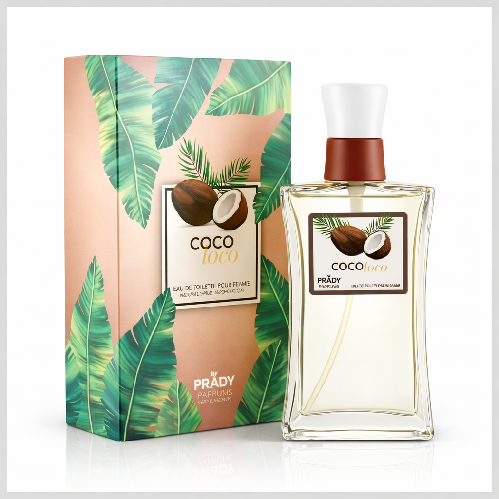 Eau de toilette Femme coco 100ML - Parfum exotique doux & ensoleillé