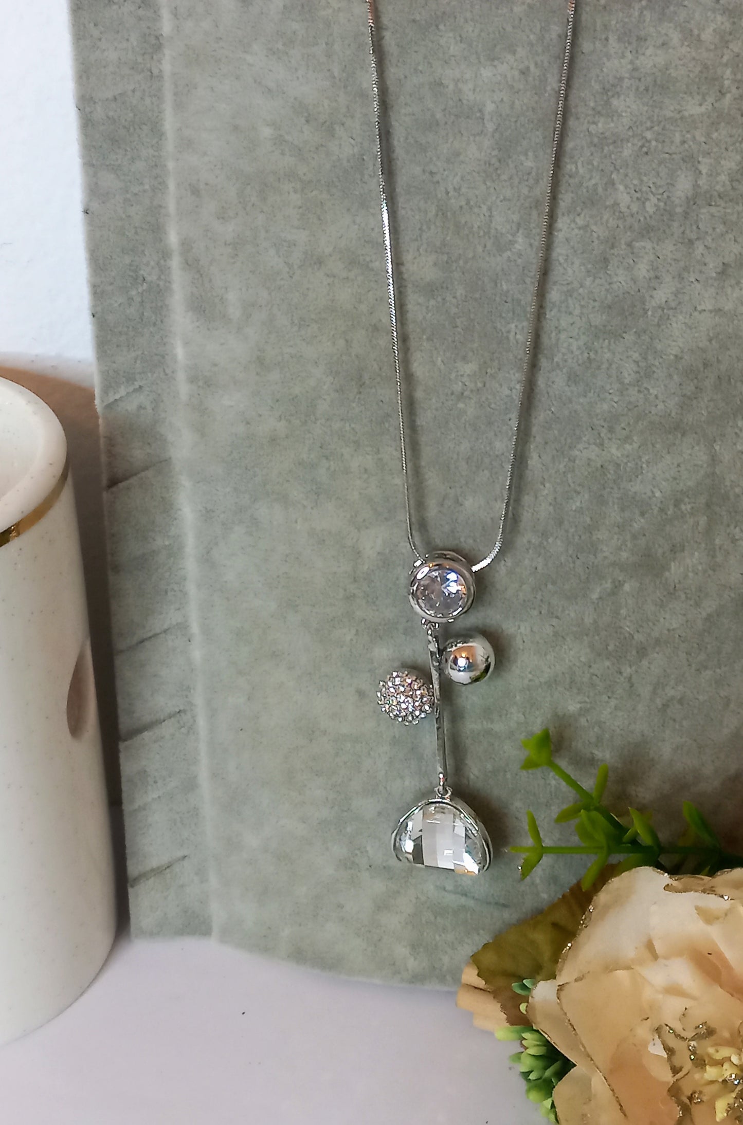 Sautoir Argent (Fantaisie) C12124