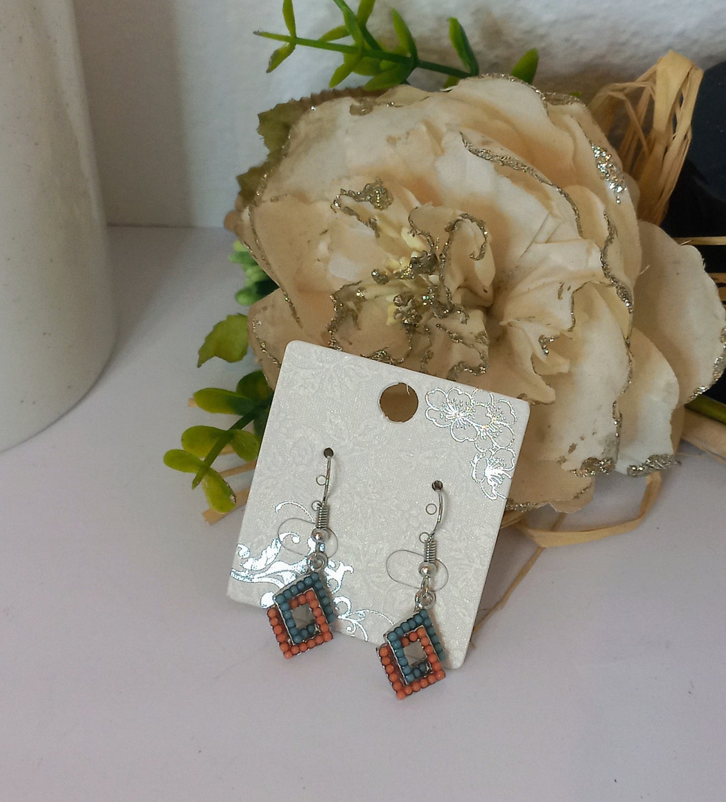 Boucle d'oreille losange (Fantaisie) BO20224