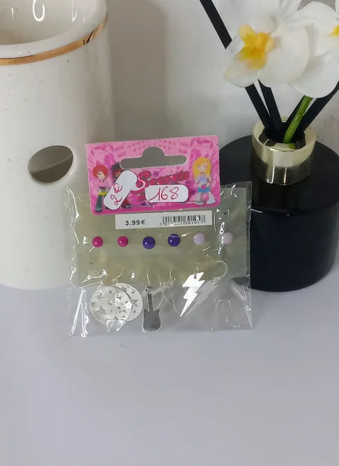 Lot de 6 petite boucle (Fantaisie) BO22224