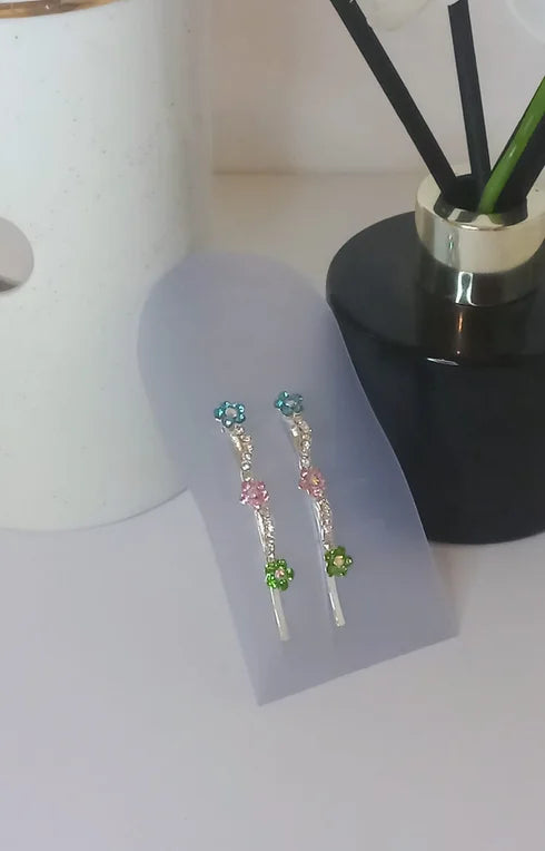 Lots de 2 Fiche plate à strass (A0224)