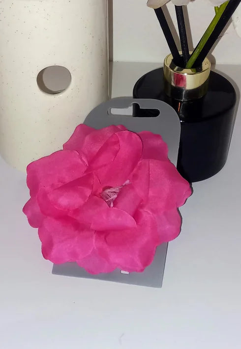 Pince/ Broche fleur rose (P1424)