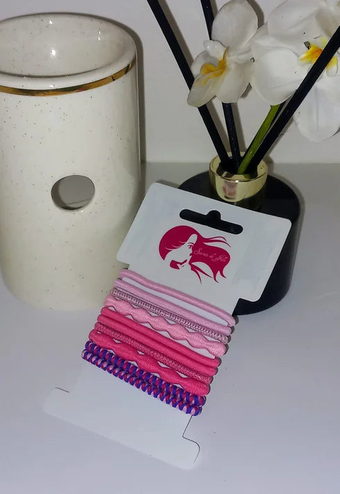 Lots élastique rose (E0224)