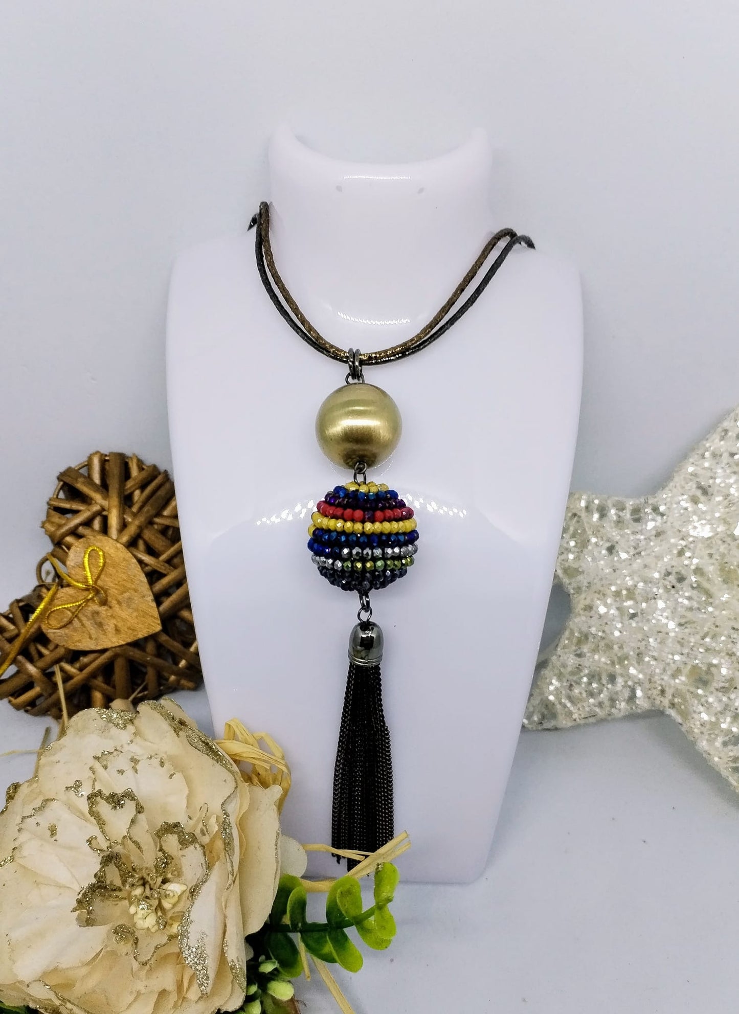 Sautoir noir (Fantaisie) C3225