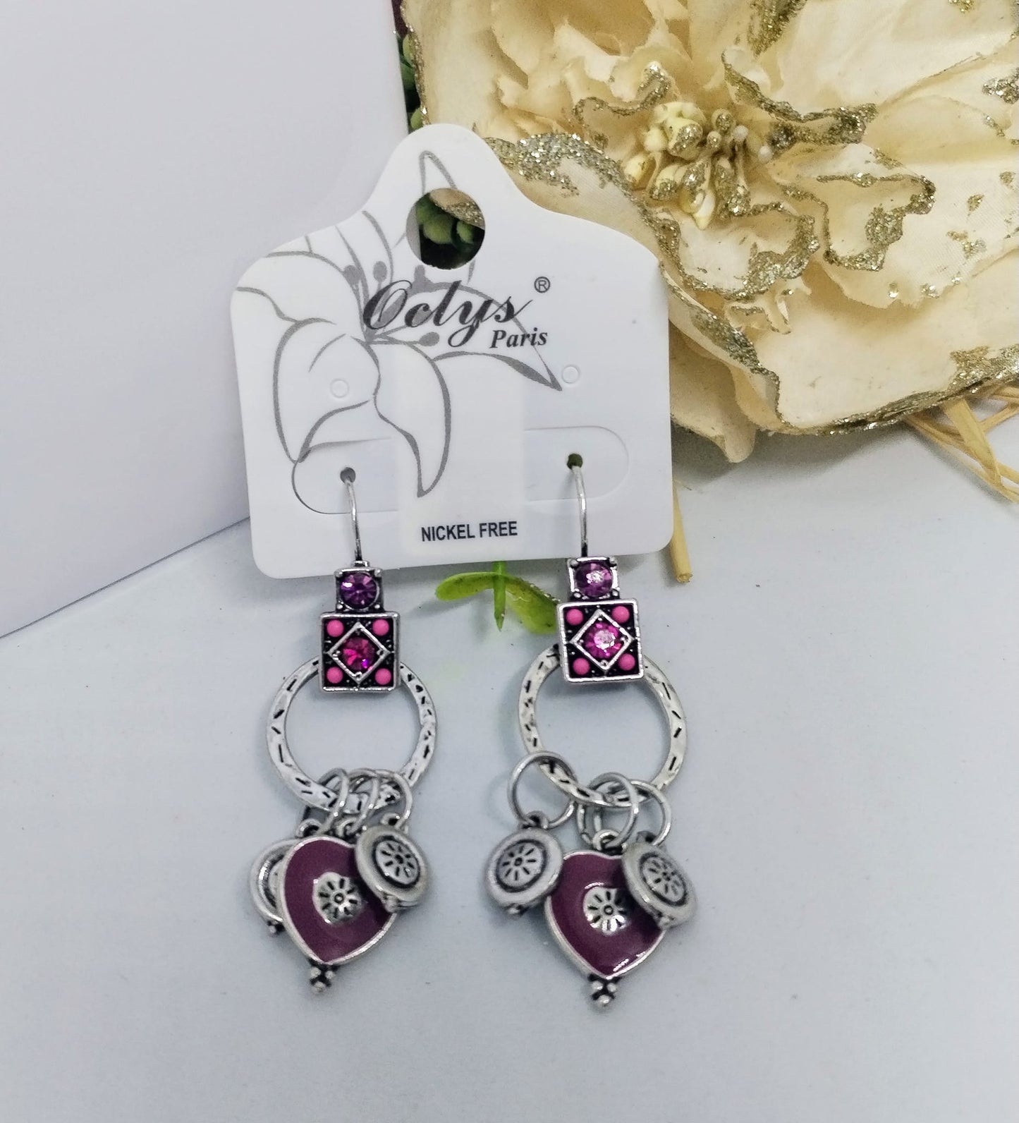 Boucle d'oreille fermoir dormeuse (Fantaisie) BO9324