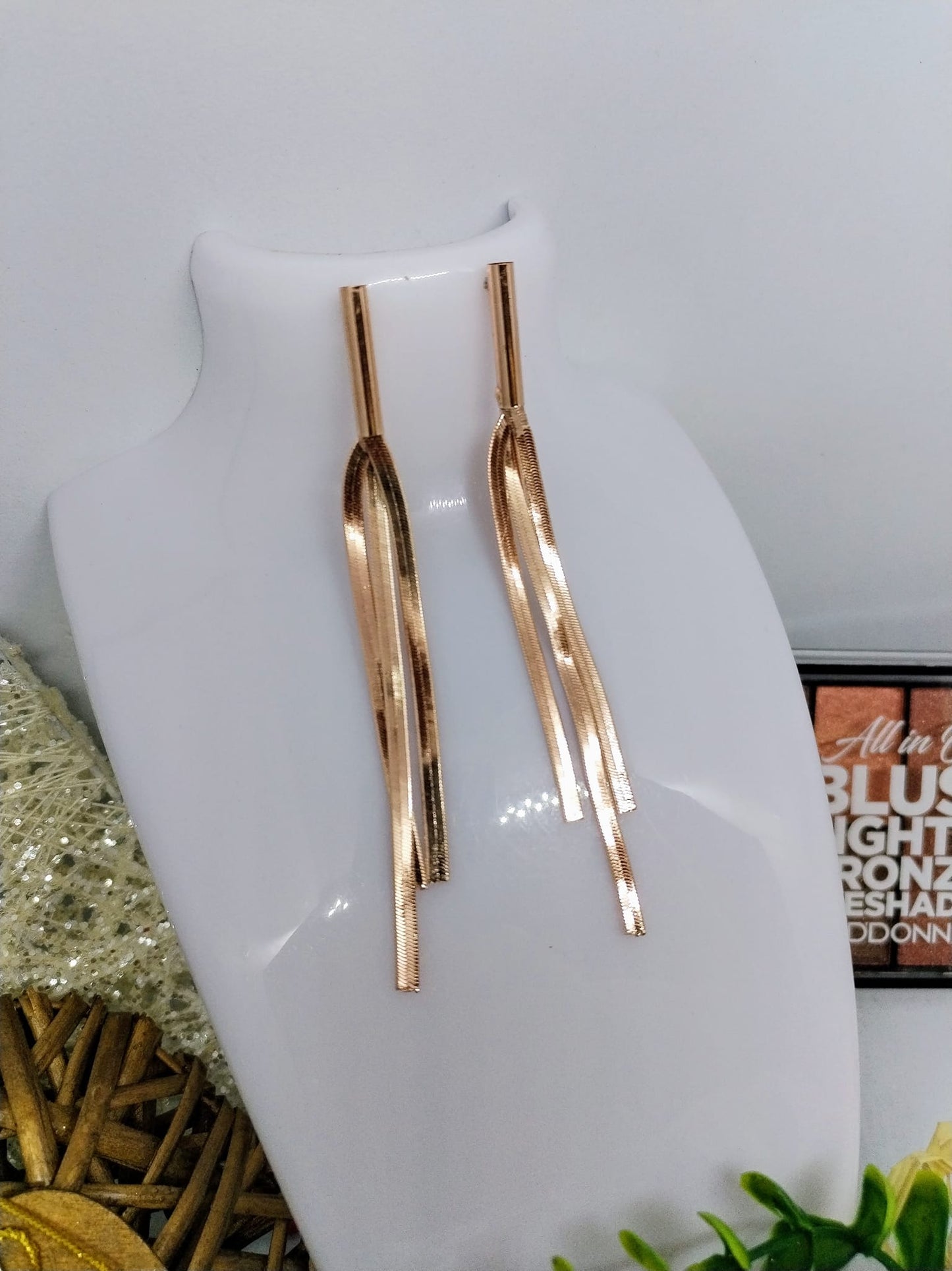 Boucle d'oreille or rose (Fantaisie) BO1325