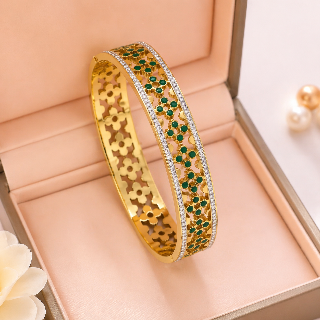 ✨ Bracelet Amélia – Élégance dorée & symbole de chance (plusieurs coloris)