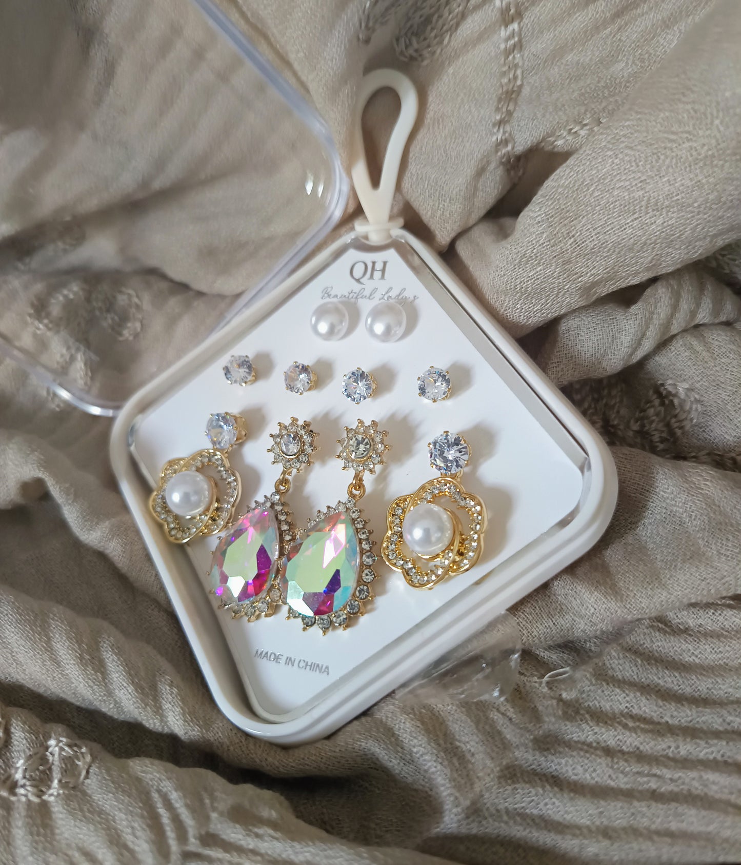 Lot de 5 boucles (Fantaisie)