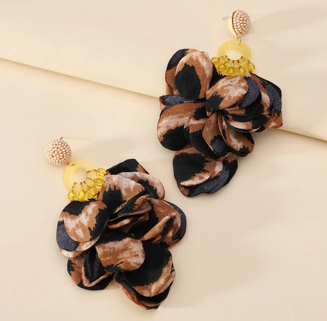 Boucle d'oreille léopard (Fantaisie)