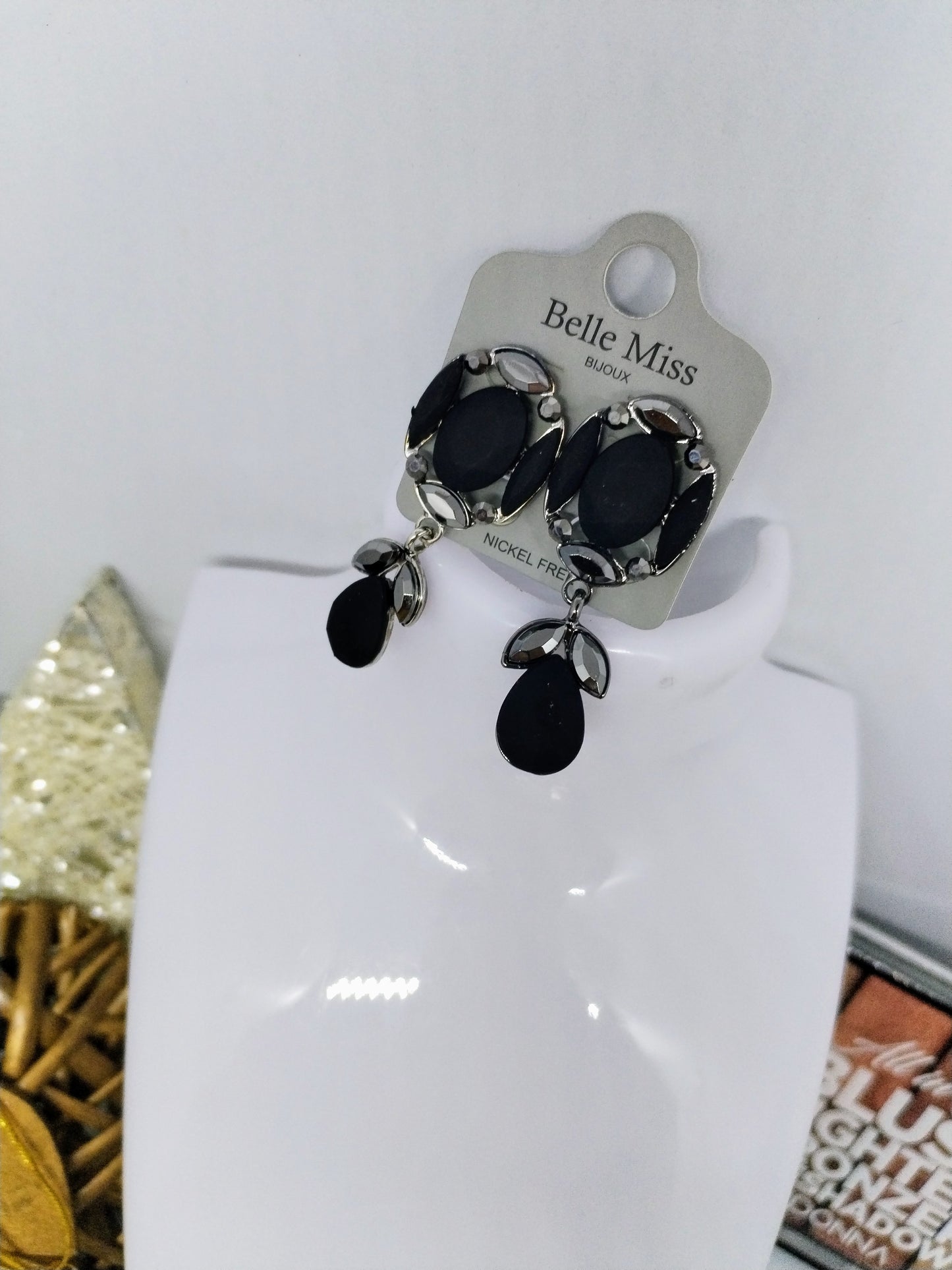 Boucle d'oreille fermoir a clips (Fantaisie) BO21324