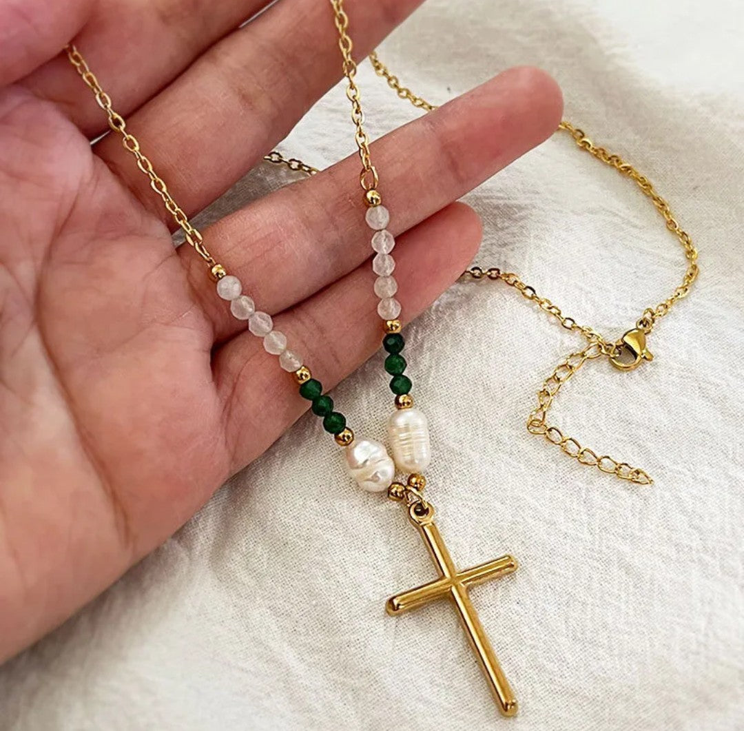 Collier or croix (Acier)