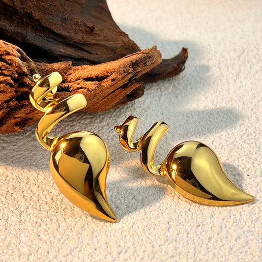 Boucle d'oreille or (Acier)