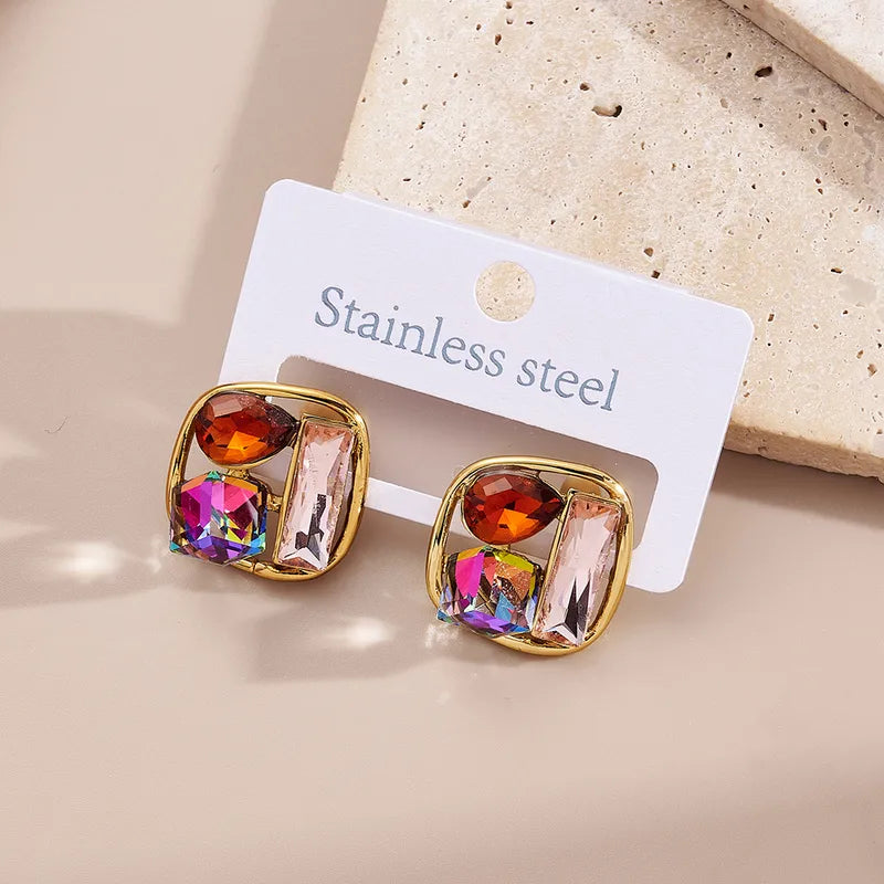 Boucle d'oreille Diamant (Acier)