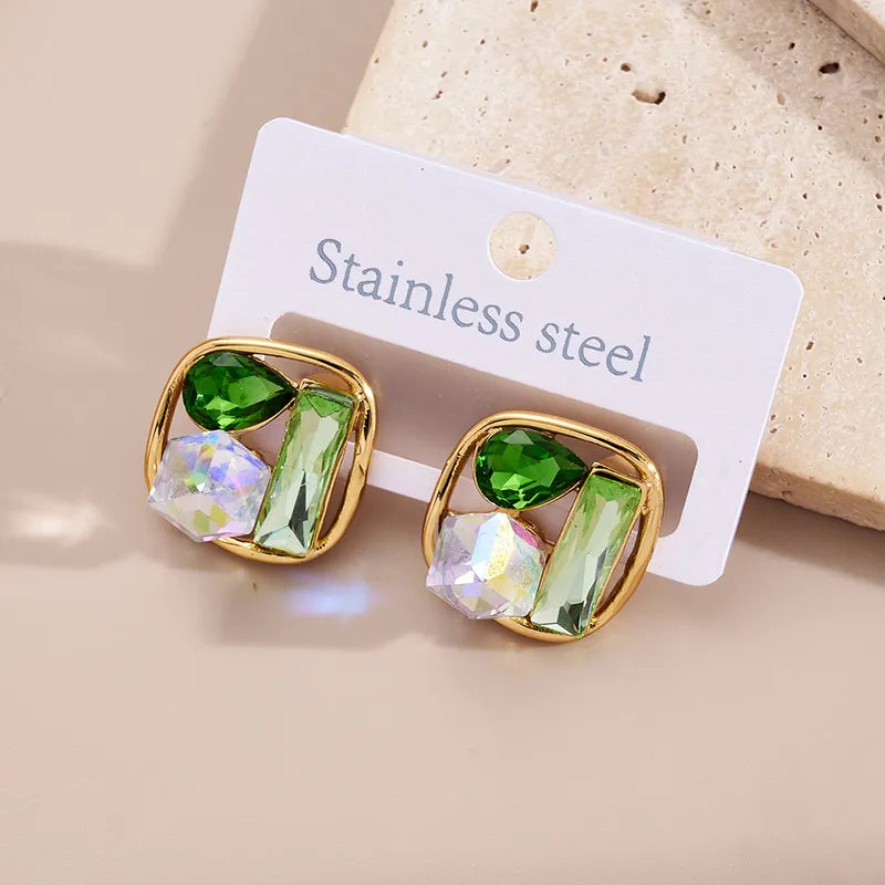 Boucle d'oreille Diamant (Acier)