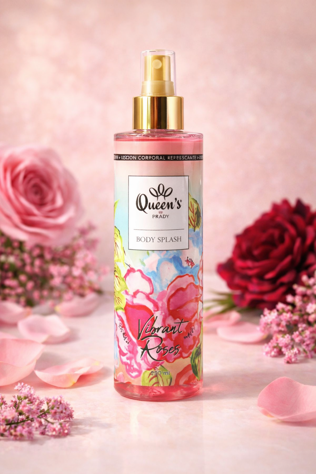 Brume corporelle parfumée Vibrant roses - Fraîcheur florale
