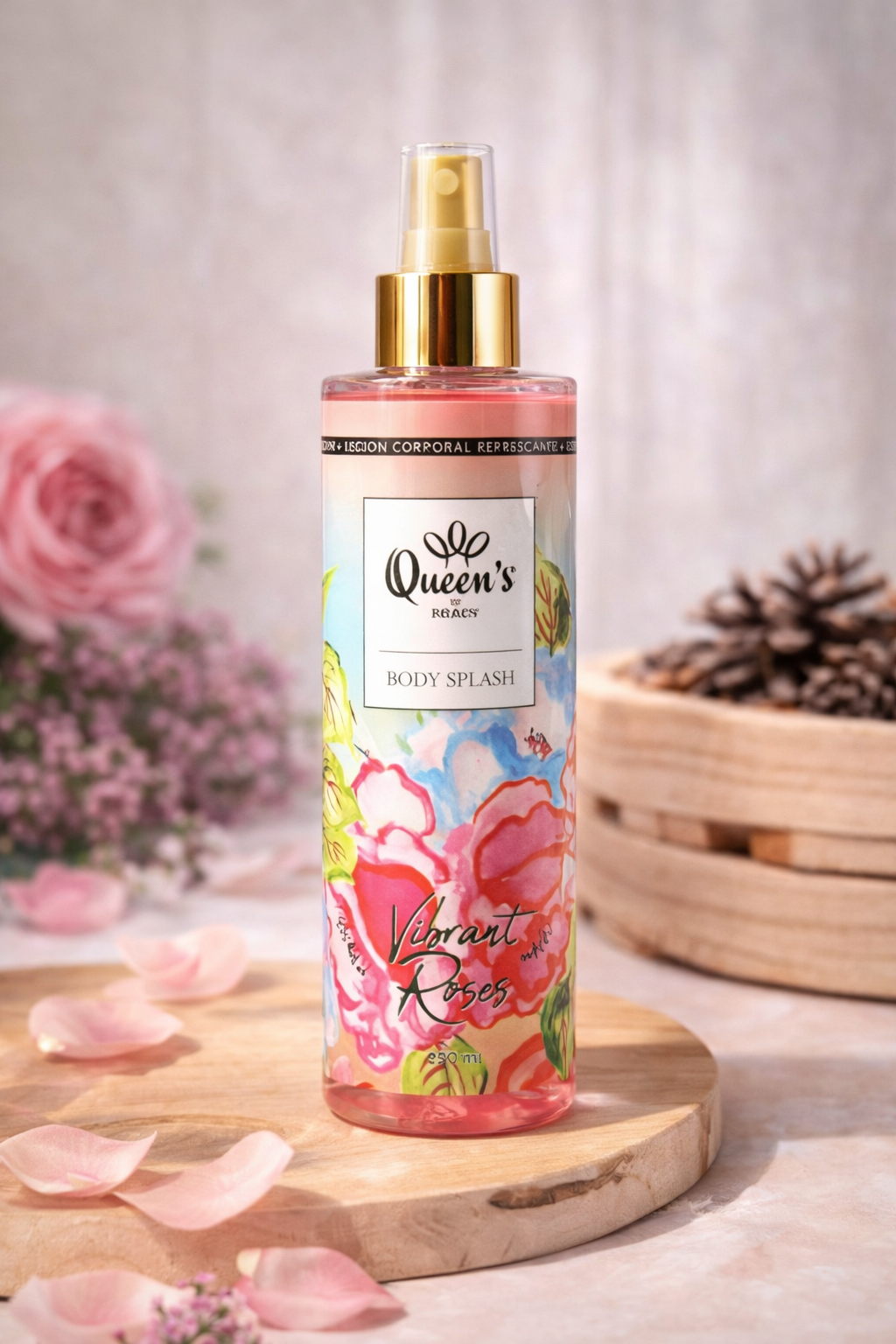 Brume corporelle parfumée Vibrant roses - Fraîcheur florale