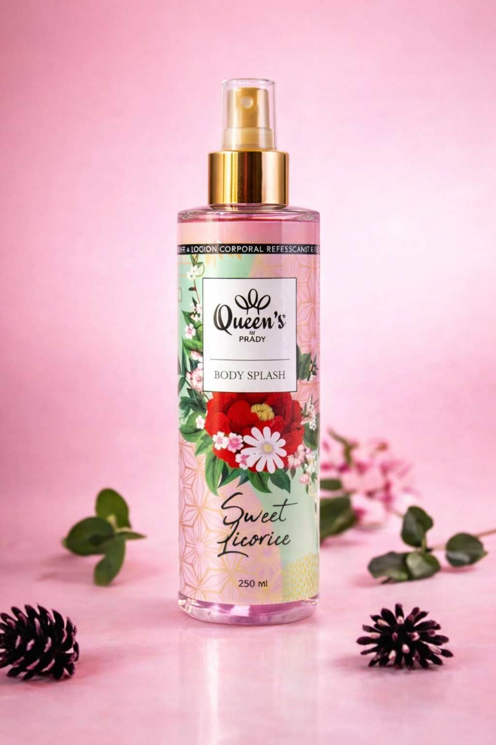 Brume corporelle Sweet Licorice - Inspiration Black opium femme 250ML
