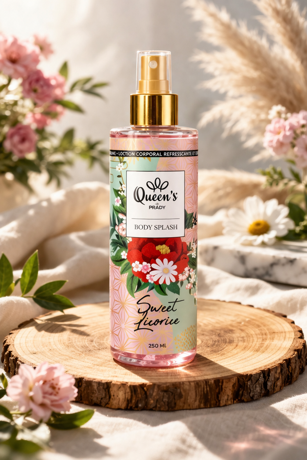 Brume corporelle Sweet Licorice - Inspiration Black opium femme 250ML