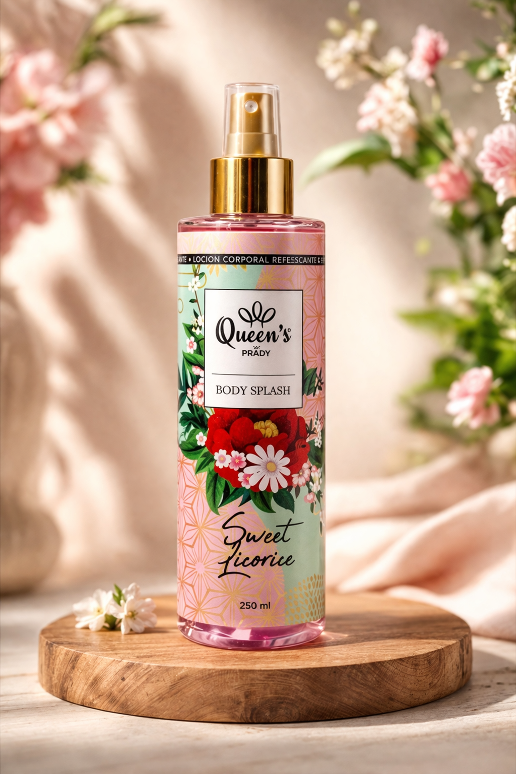 Brume corporelle Sweet Licorice - Inspiration Black opium femme 250ML