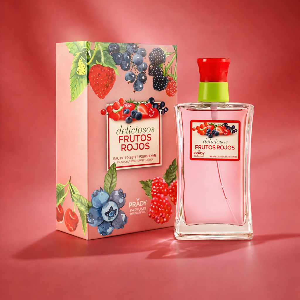 Eau de toilette Femme Fruits Rouges 100ML - Parfum sucré, fruité & irrésistible