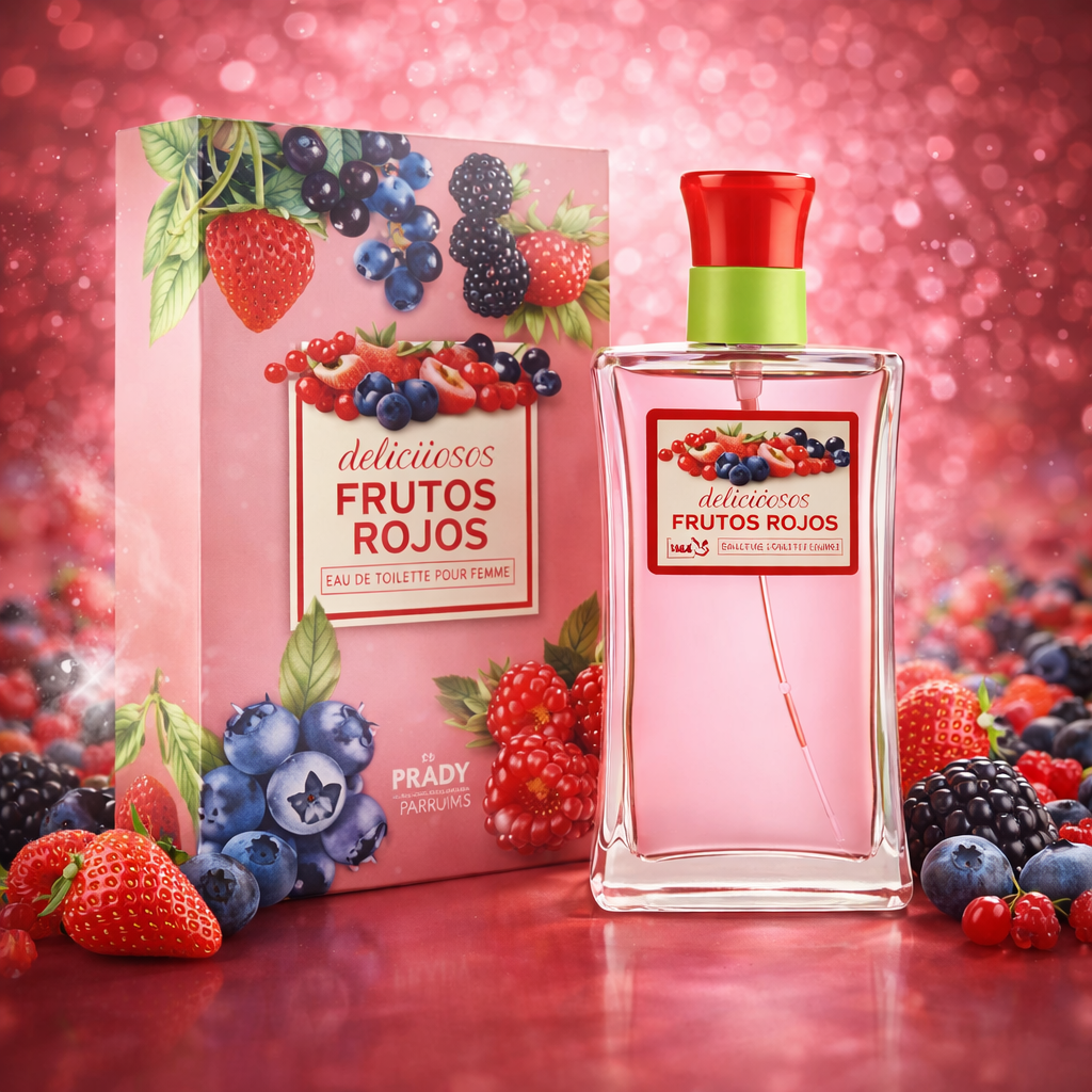 Eau de toilette Femme Fruits Rouges 100ML - Parfum sucré, fruité & irrésistible