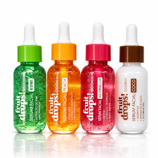 Sérum visage fruité hydratant & éclat - Kiwi, Pêche, Pastèque ou Coco