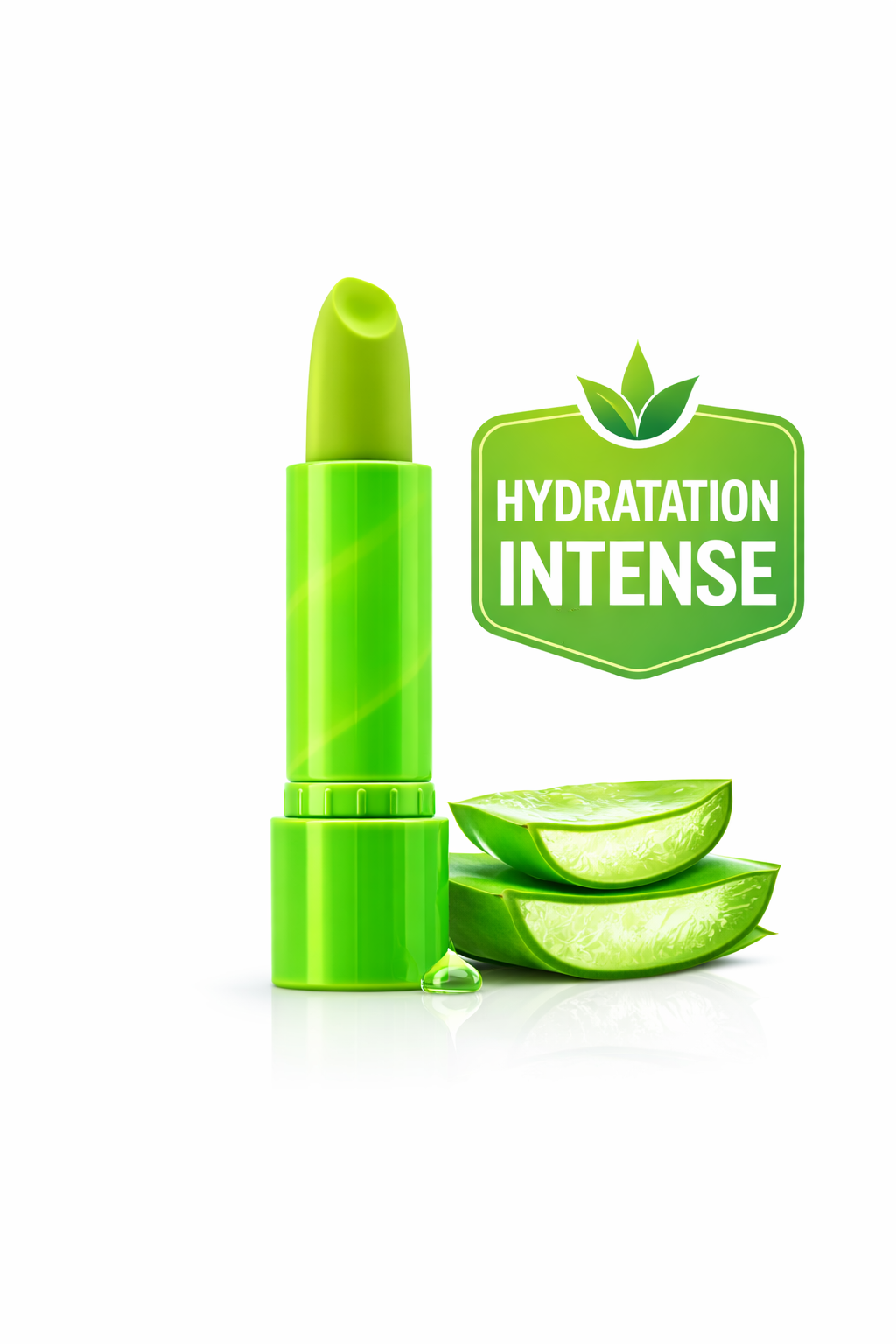Baume à lèvres à l'aloé Vera - Hydratation & Réparation Intense