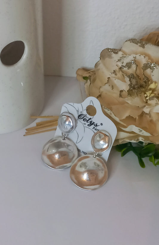 Boucle d'oreille argent à clips (Fantaisie) BO19224
