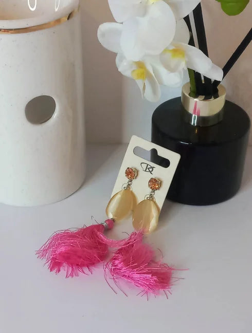 Boucle à frange rose (Fantaisie) BO20324