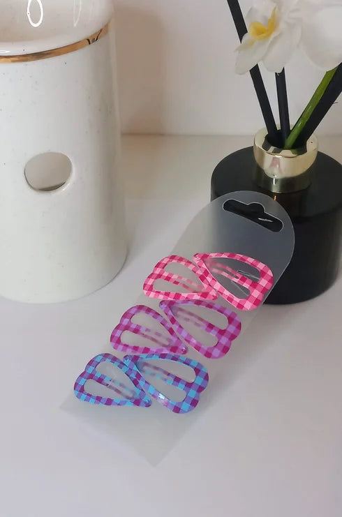 Lots de 6 pince cœur P01