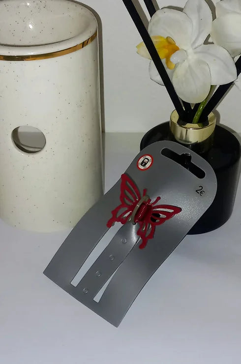Pince crabe papillon rouge moyenne (P0524)
