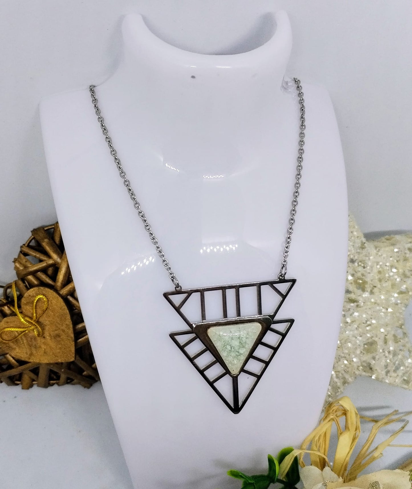 Sautoir Triangle Argent (Acier) CA11