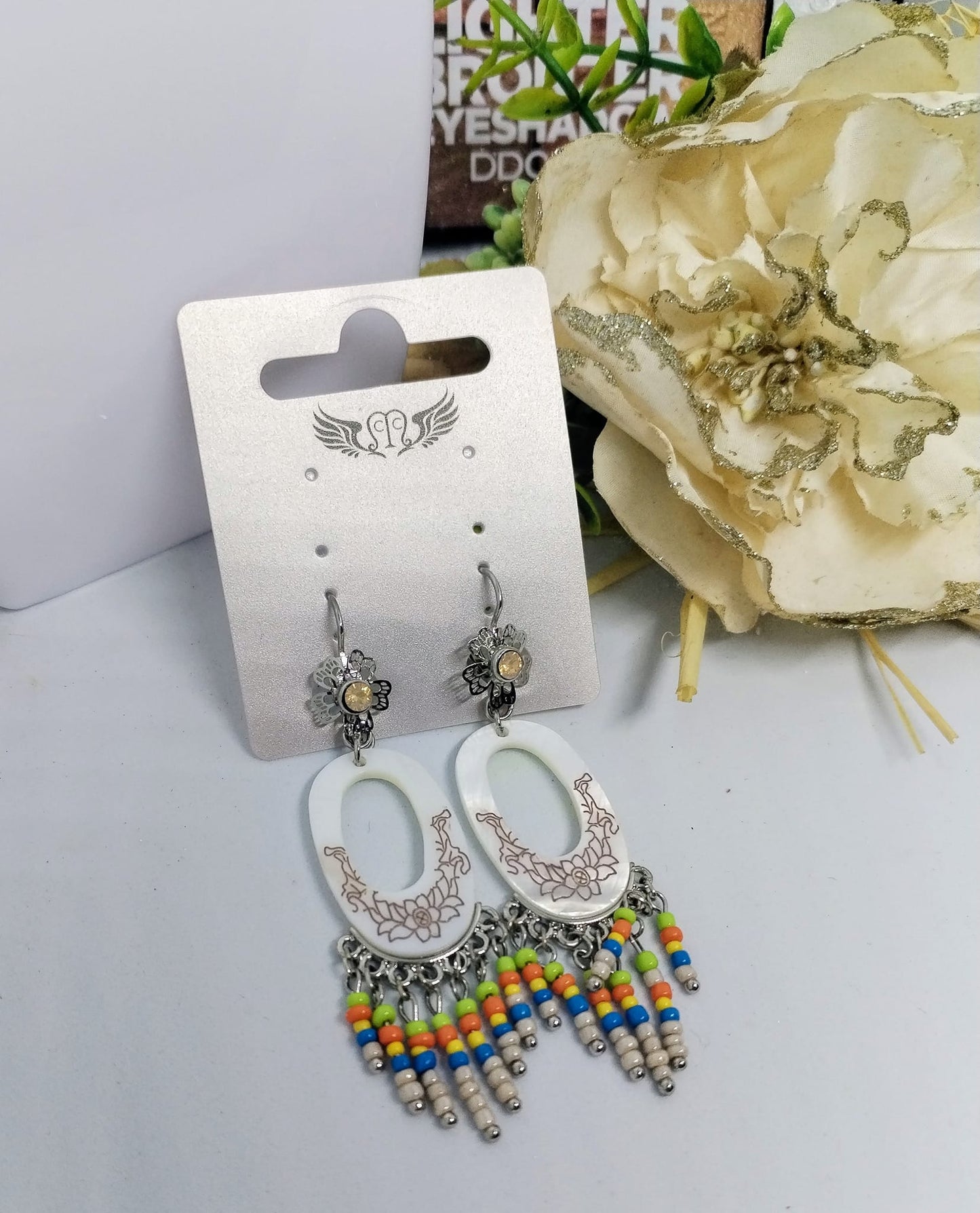 Boucle d'oreille fermoir dormeuse (Fantaisie) BO10524