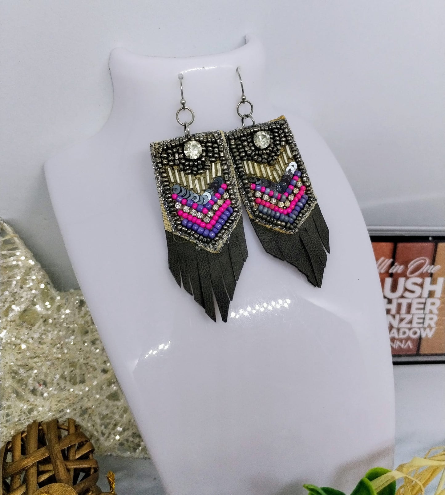 Boucle d'oreille perle (Fantaisie) BO1225