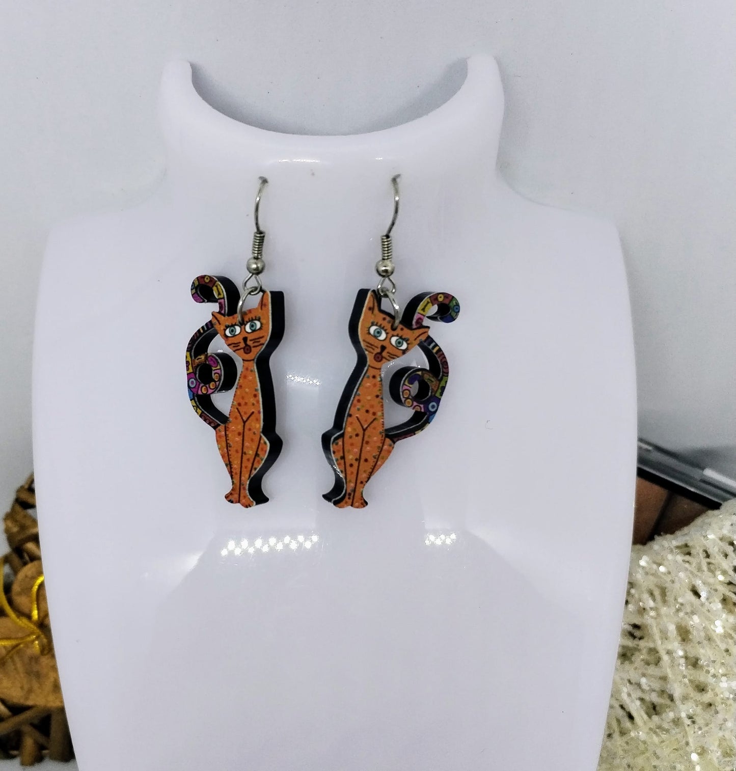 Boucle d'oreille cat (Fantaisie) BO13524