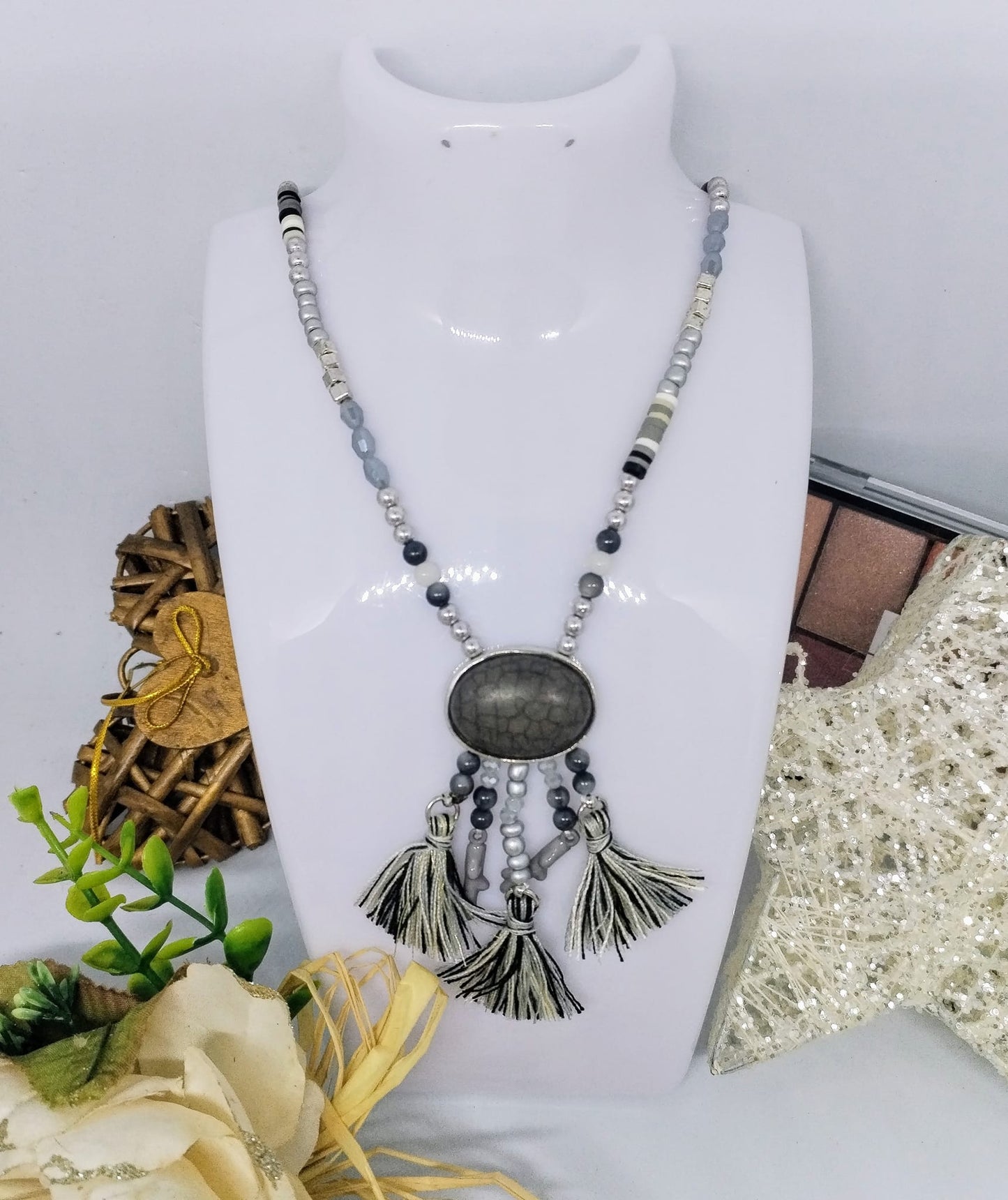 Long sautoir à frange (Fantaisie) C1125