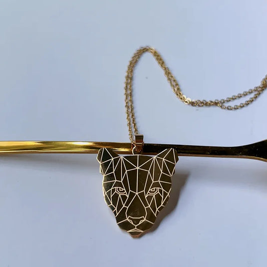 Collier or Léopard (Acier) CA17