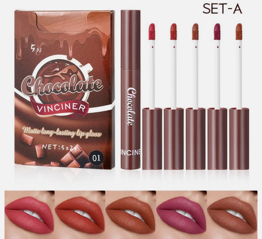 Set de 5 Mini lipstick chocolate