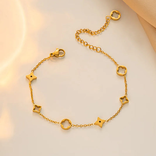 Bracelet Or Inspiration Louis Vuitton (Acier en Titane)