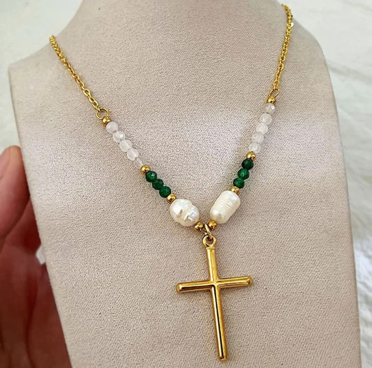 Collier or croix (Acier)