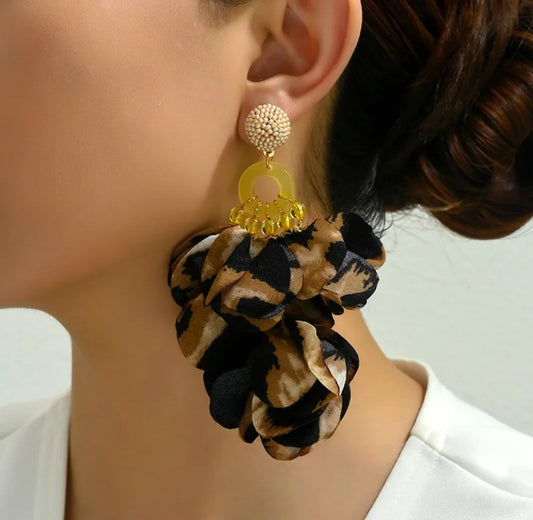 Boucle d'oreille léopard (Fantaisie)