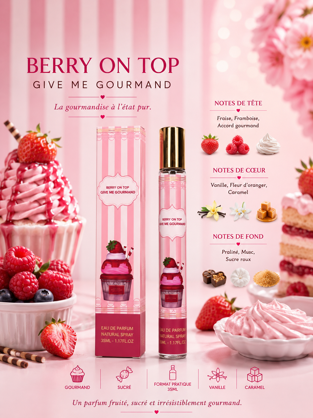 Berry On Top – Give Me Gourmand Eau de Parfum 35 ml