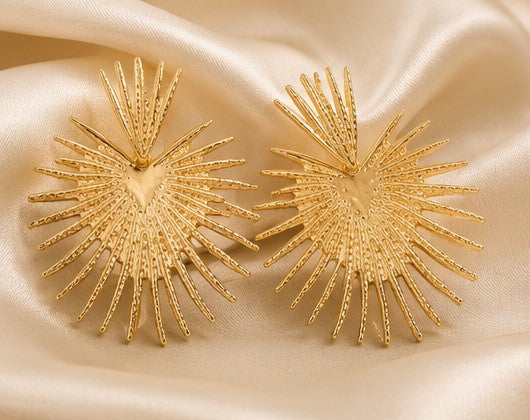 Boucles “Aurélia” – Soleil Doré Élégant