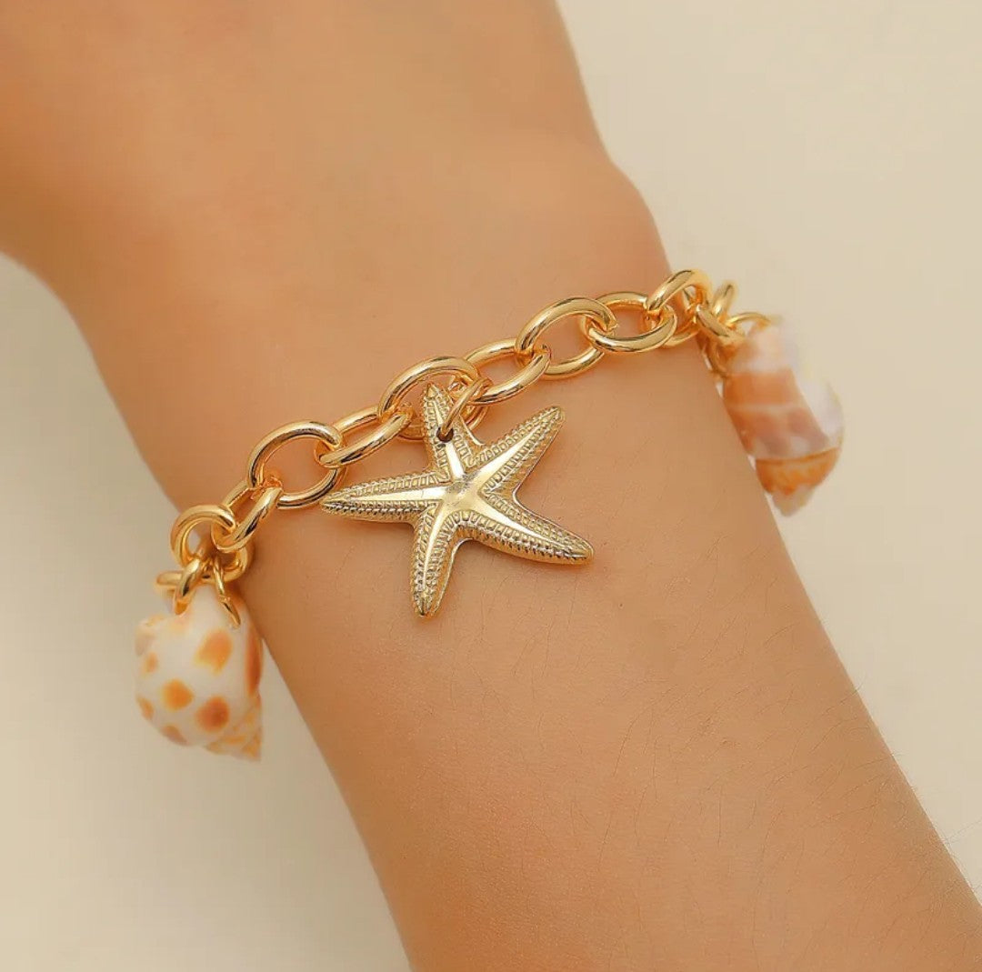 Bracelet or coquillages (fantaisie)