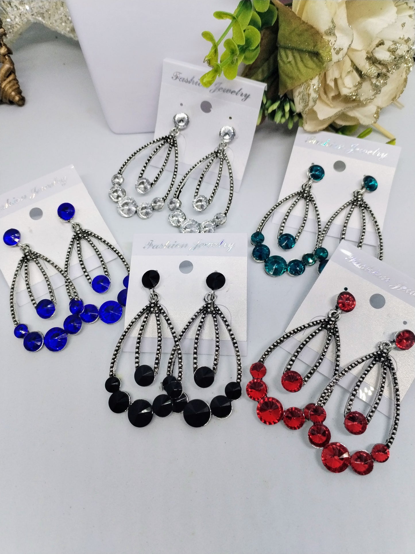 Boucle d'oreille pierre (fantaisie) BO16424