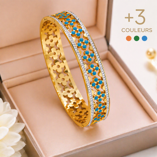 ✨ Bracelet Amélia – Élégance dorée & symbole de chance (plusieurs coloris)