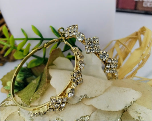 Créole or et strass (fantaisie) BO1825