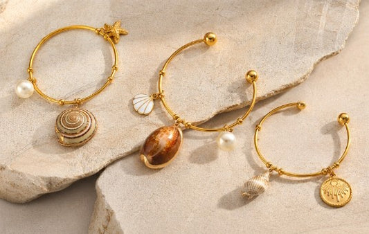 ✨ Bracelet Oceania – Bracelet Jonc Marin Doré en Acier Inoxydable 304 ✨
