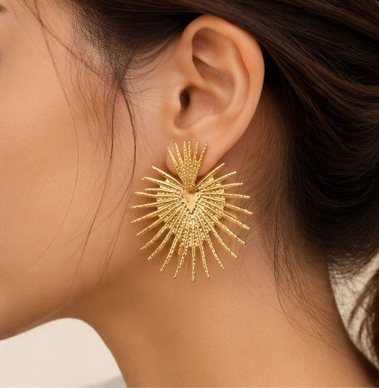 Boucles “Aurélia” – Soleil Doré Élégant